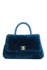 Sac à bandoulière Chanel Coco Handle Bleu