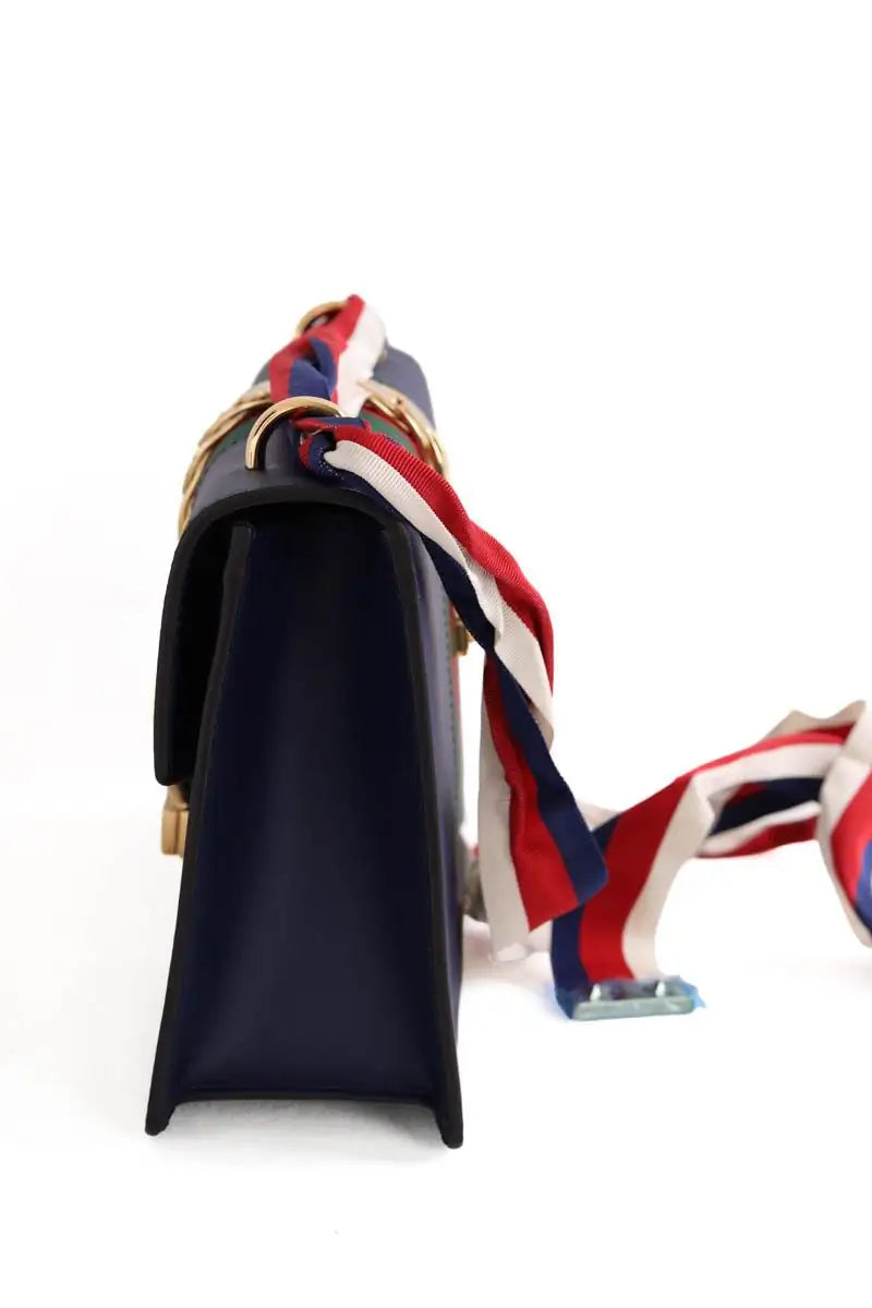 Sac porté épaule Gucci Sylvie Bleu en Cuir