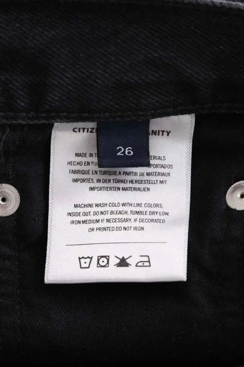 Jean large Citizens of Humanity Miro Noir en Coton