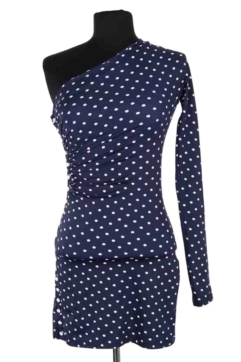 Robe Marcia Marine en Synthétique, taille XXS - Seconde Main