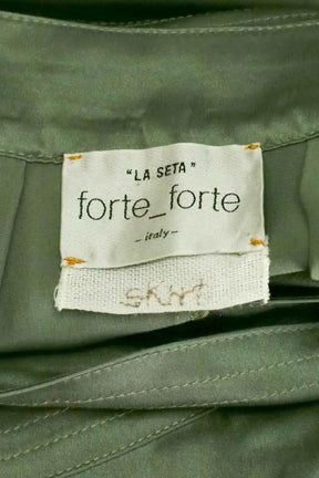 Jupe Forte_Forte Kaki en Soie