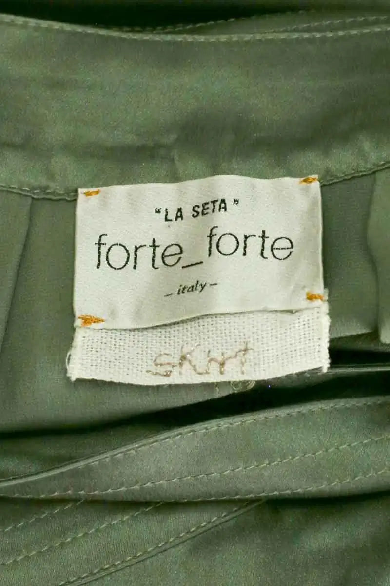 Jupe Forte_Forte Kaki en Soie