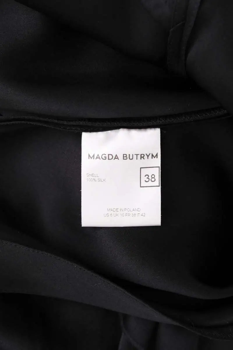 Robe Magda Butrym Noir en Soie