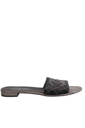 Mules Chanel Noir en Cuir, taille 41 - Seconde Main