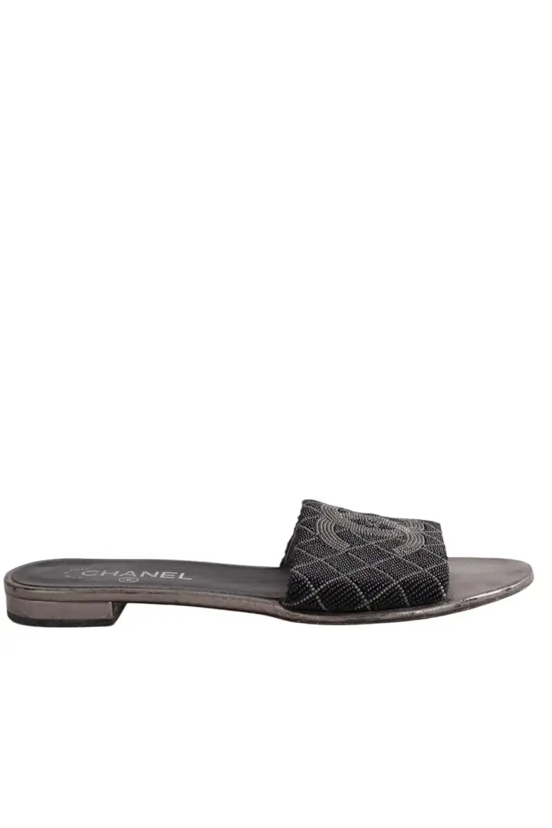 Mules Chanel Noir en Cuir, taille 41 - Seconde Main