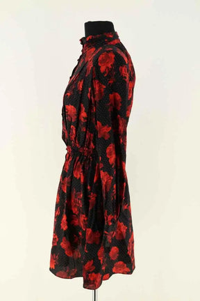 Robe The Kooples Noir en Soie