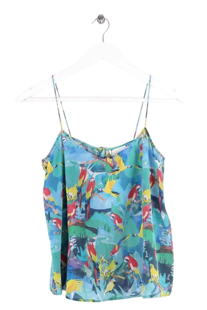 Top sans manche Sézane Bleu en Soie, taille M - Seconde Main