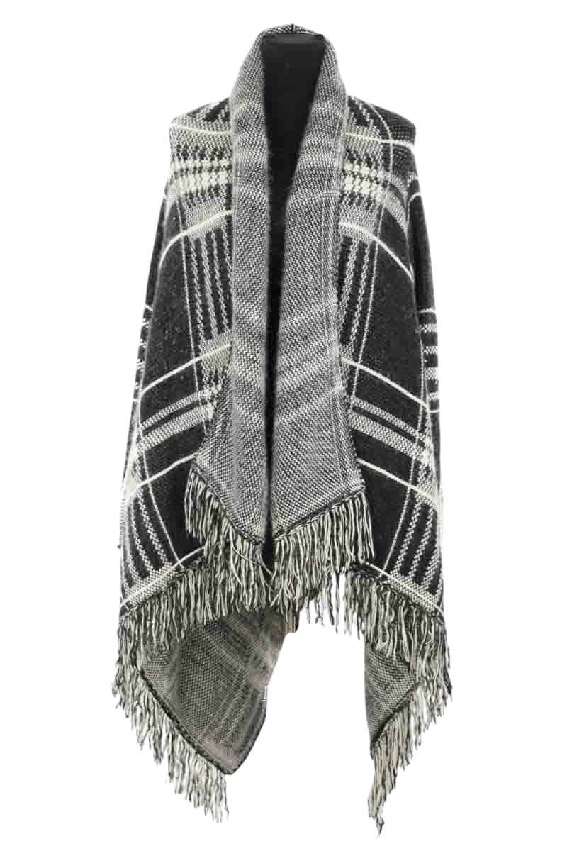 Poncho Maje  Gris