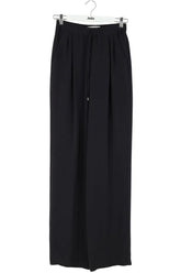 Pantalon droit Max Mara Noir en Synthétique, taille S - Seconde Main