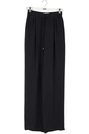 Pantalon droit Max Mara Noir en Synthétique, taille S - Seconde Main