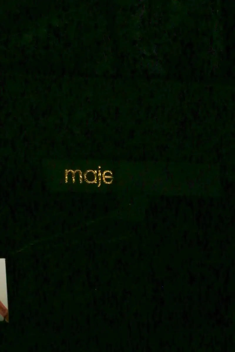 Robe Maje Noir en Synthétique