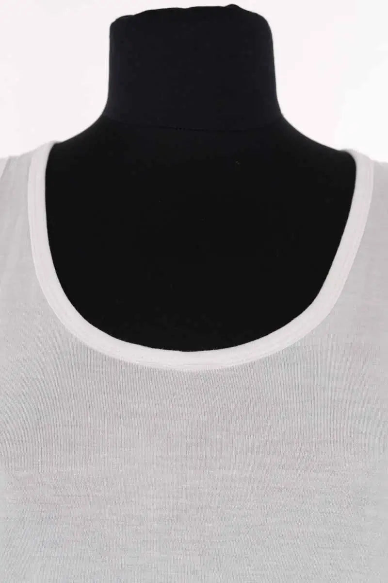 Top sans manche Michael Kors Blanc en Viscose