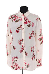 Chemise Sézane Ecru en Soie, taille S - Seconde Main