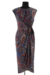 Robe Ralph Lauren Marine en Viscose, taille M - Seconde Main