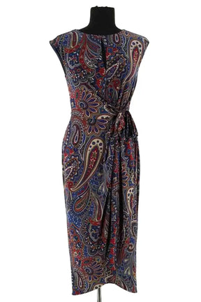 Robe Ralph Lauren Marine en Viscose, taille M - Seconde Main