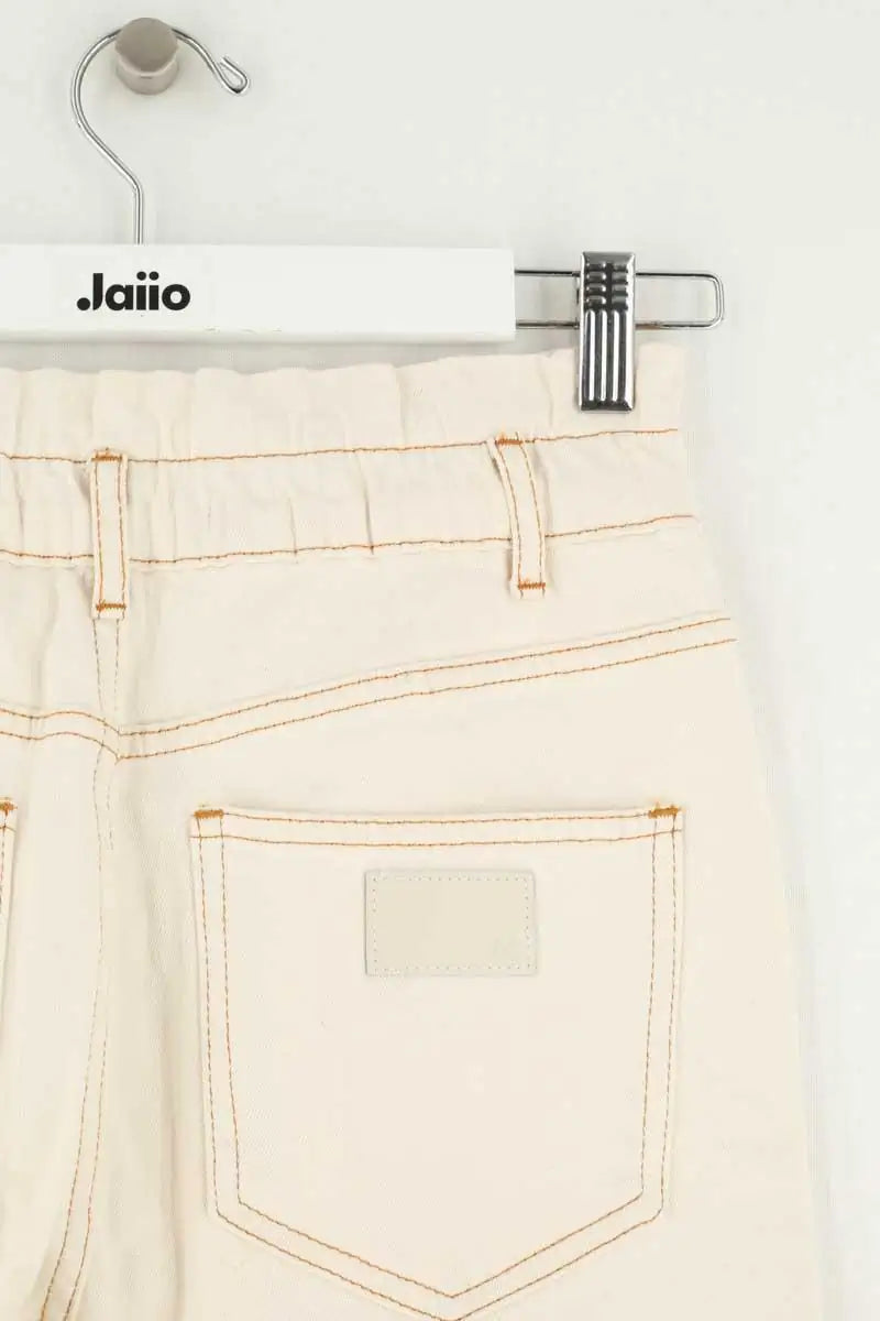 Pantalon Maje Beige en Coton