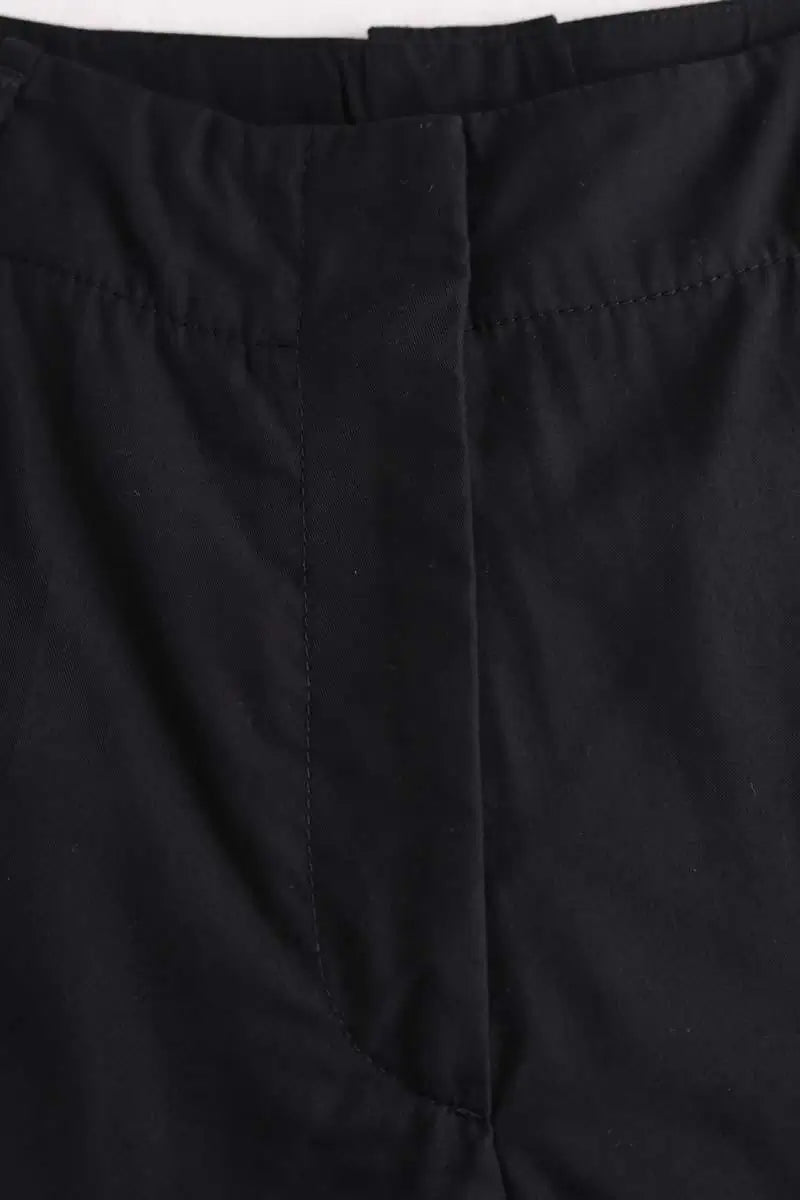 Pantalon droit Sportmax Noir en Coton