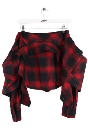 Mini short Alexander Wang Rouge en Laine