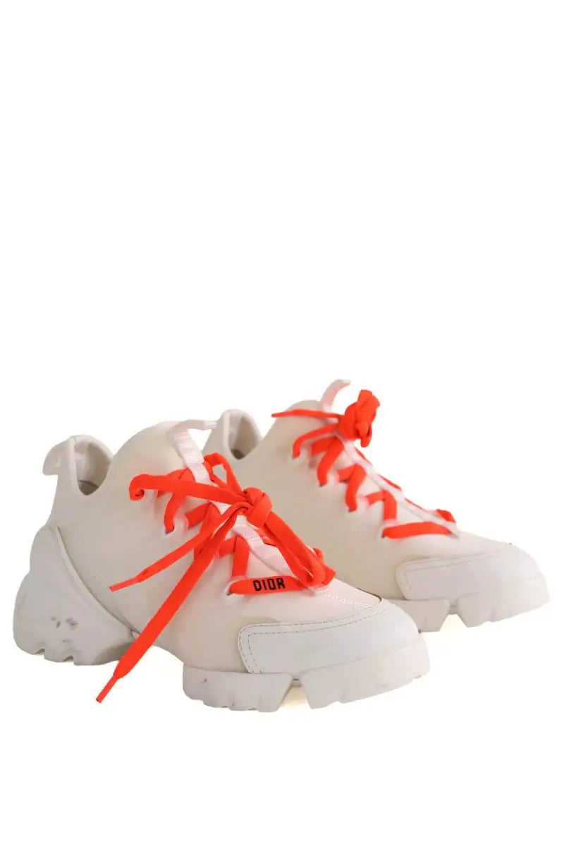 Baskets Dior D Connect Ecru en Caoutchouc