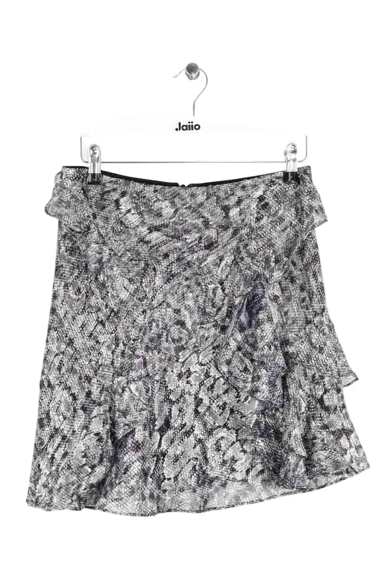Jupe The Kooples Argent en Soie, taille S - Seconde Main