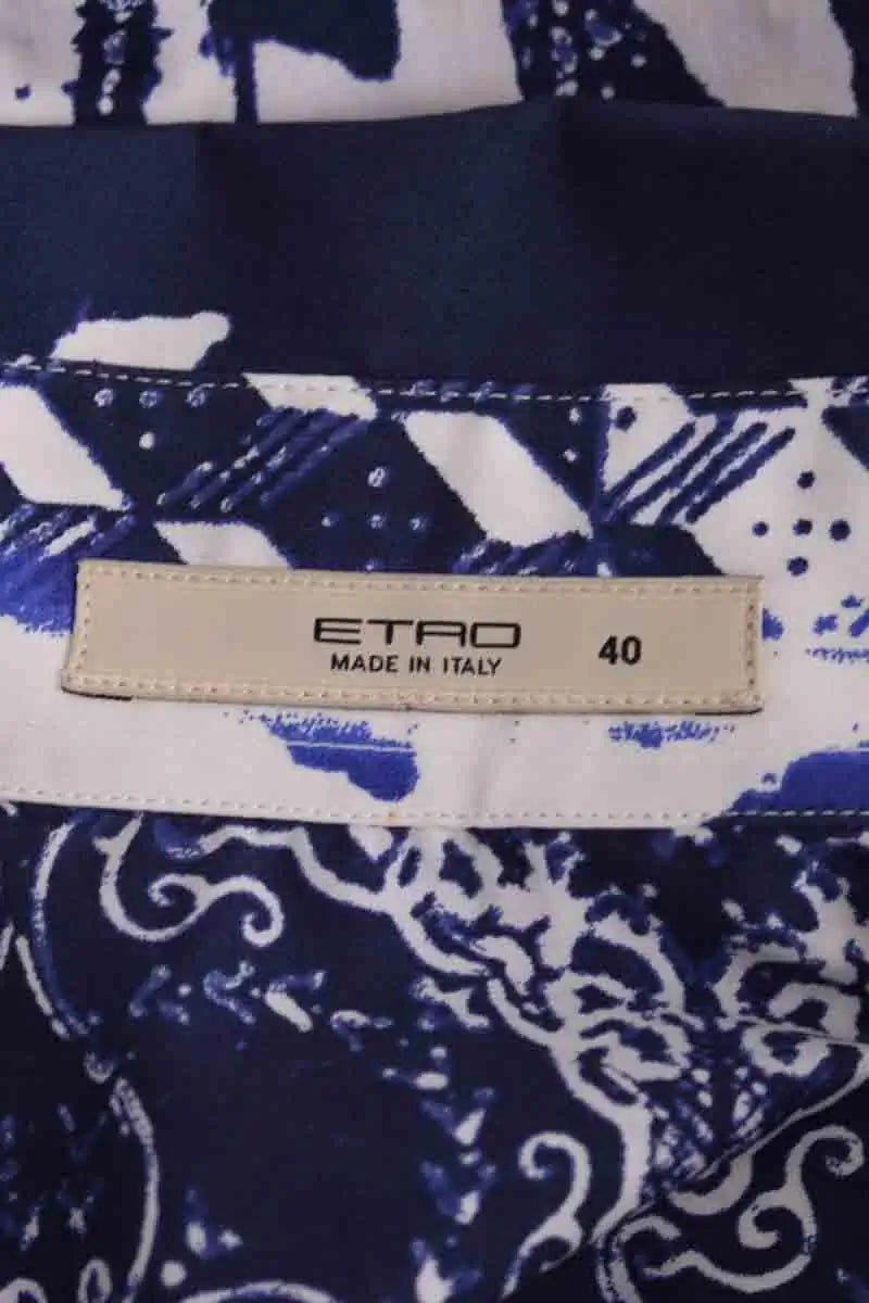 Chemise Etro Bleu en Coton