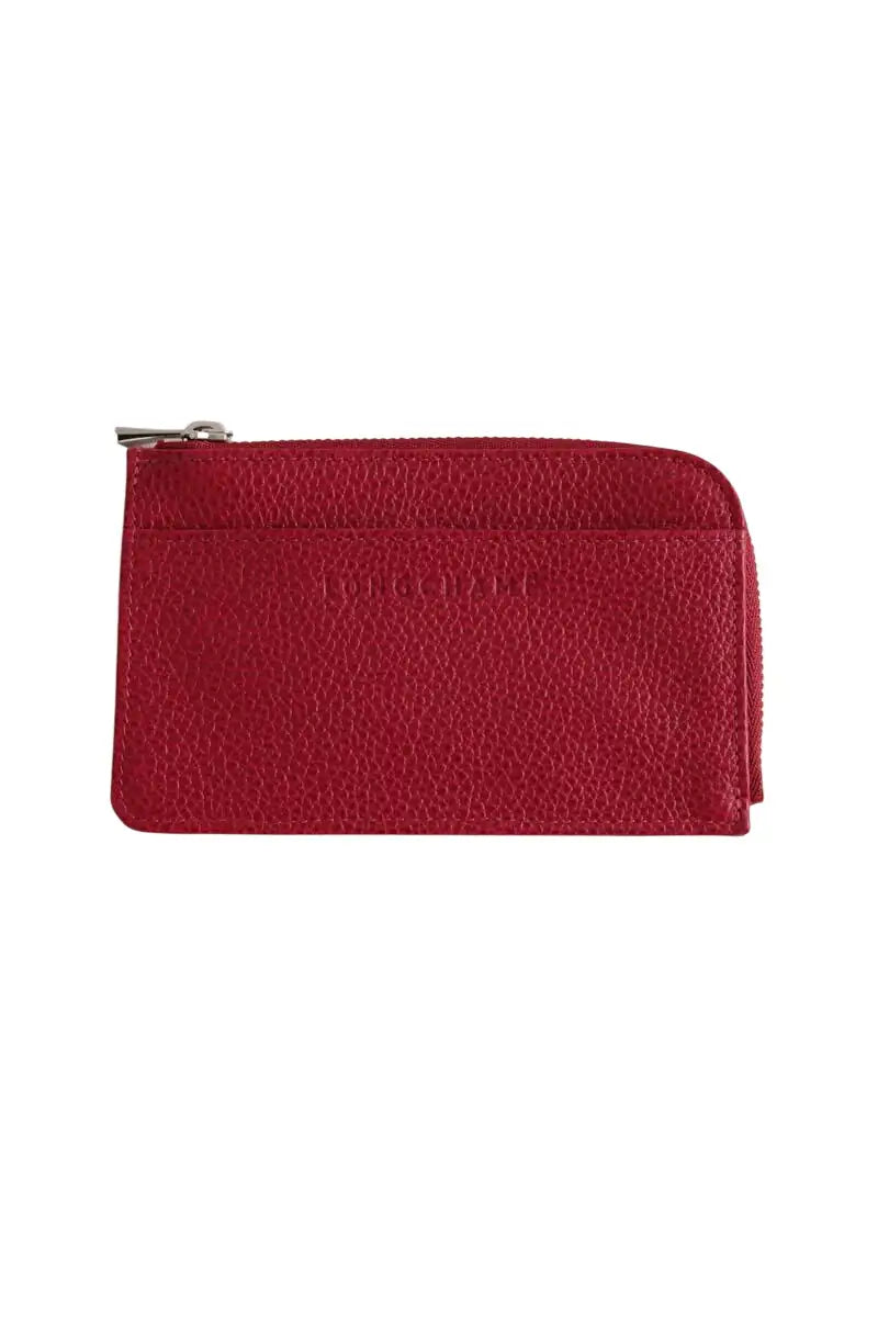 Porte-carte Longchamp Orange en Cuir - Seconde Main