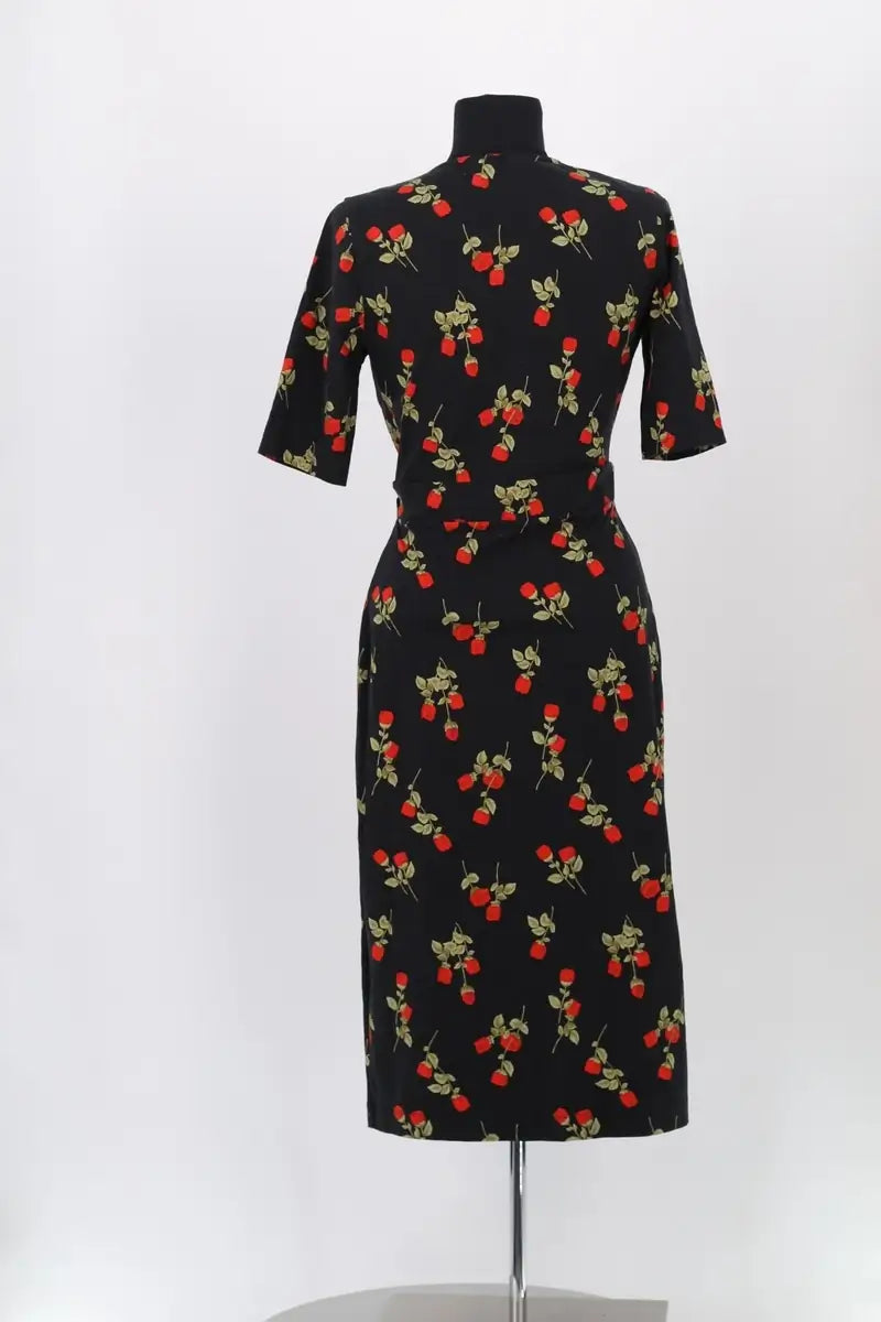 Robe Rouje Noir en Coton