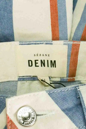 Mini short Sézane Blanc en Coton
