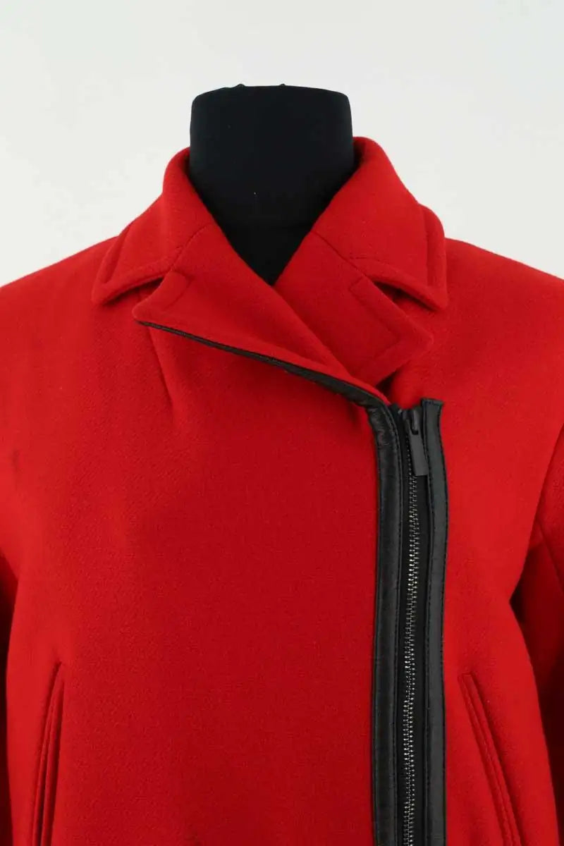 Manteau Gerard Darel Rouge en Laine