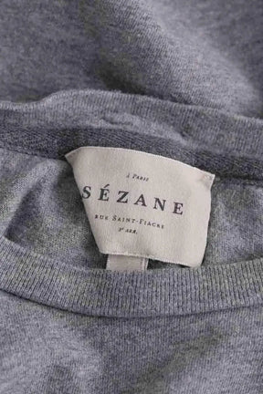 T-shirt Sézane Gris en Coton