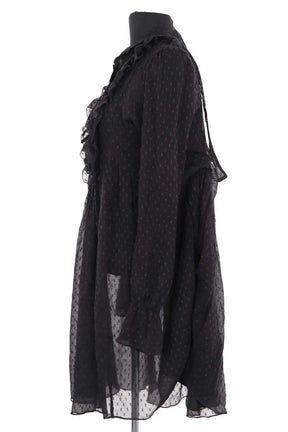 Robe The Kooples Noir en Soie