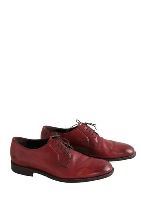 Chaussures à lacets Salvatore Ferragamo Bordeaux en Cuir