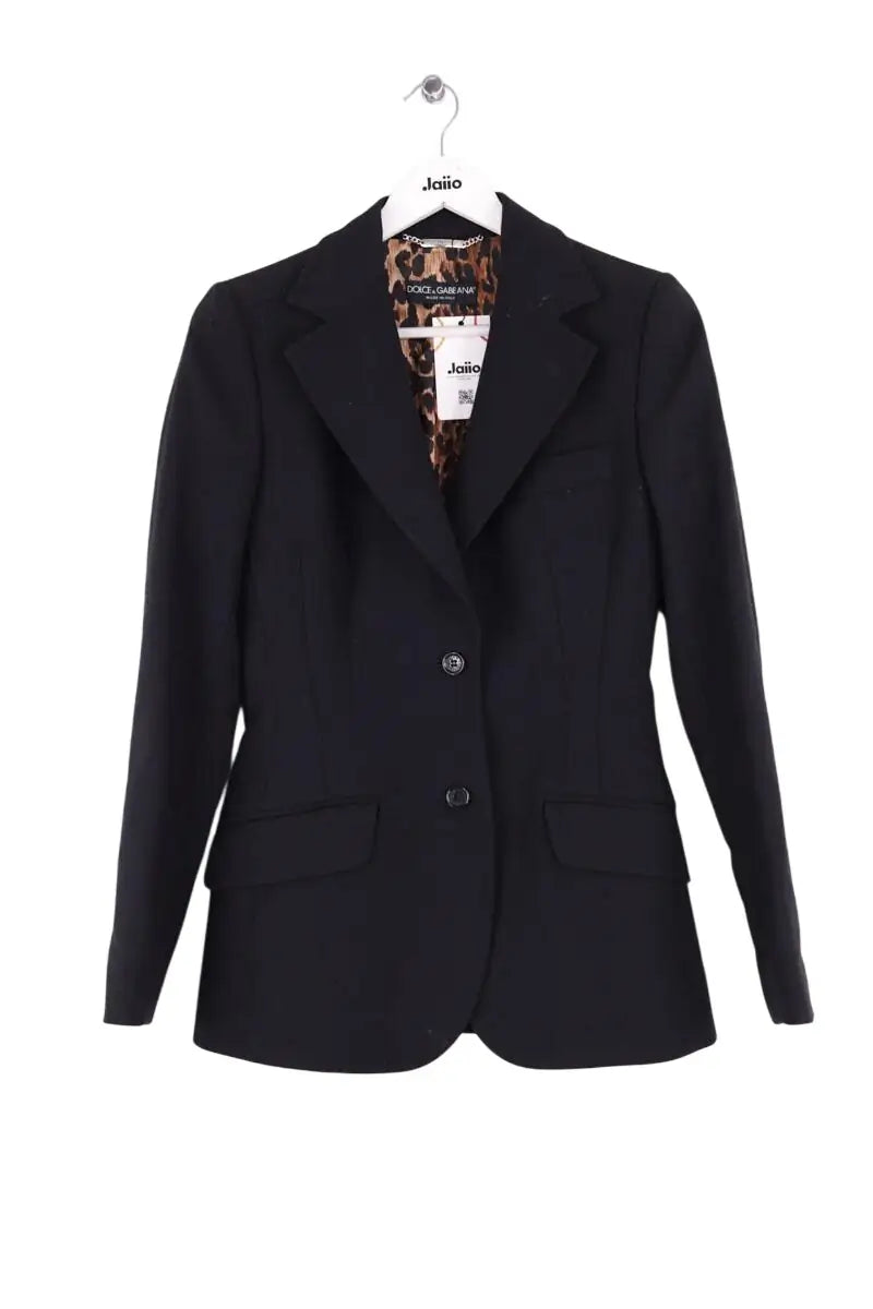 Blazer Dolce & Gabbana Noir en Laine, taille M - Seconde Main