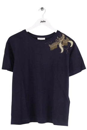 T-shirt Sandro Marine en Coton, taille XS - Seconde Main