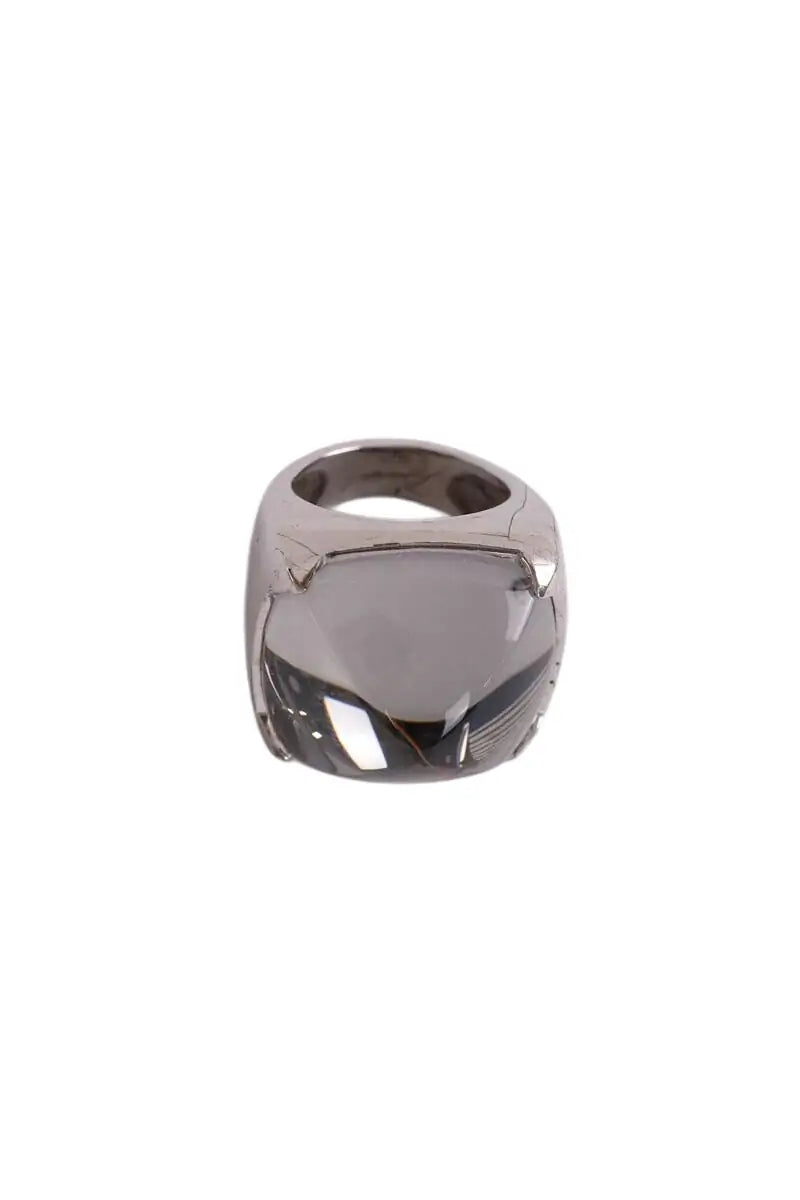 Bague Baccarat Médicis Anthracite en Argent, taille S - Seconde Main