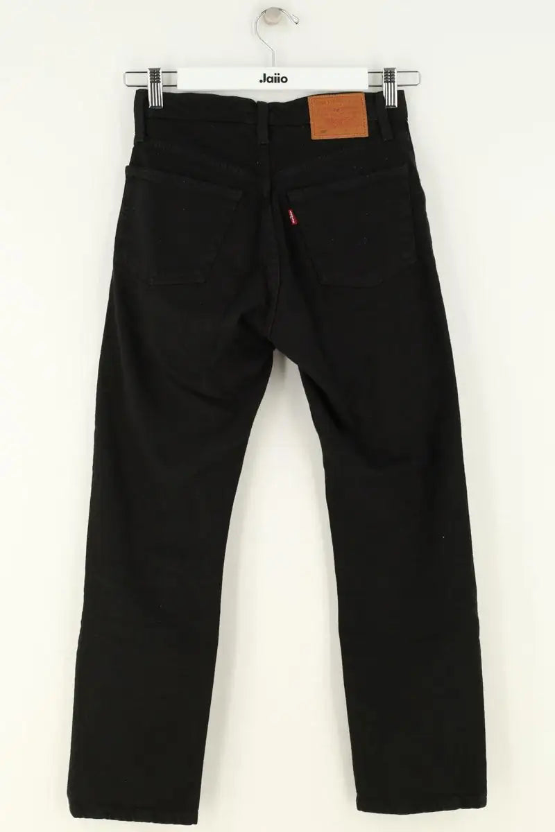 Jean droit W23 L26 Levi's 501 Noir en Coton