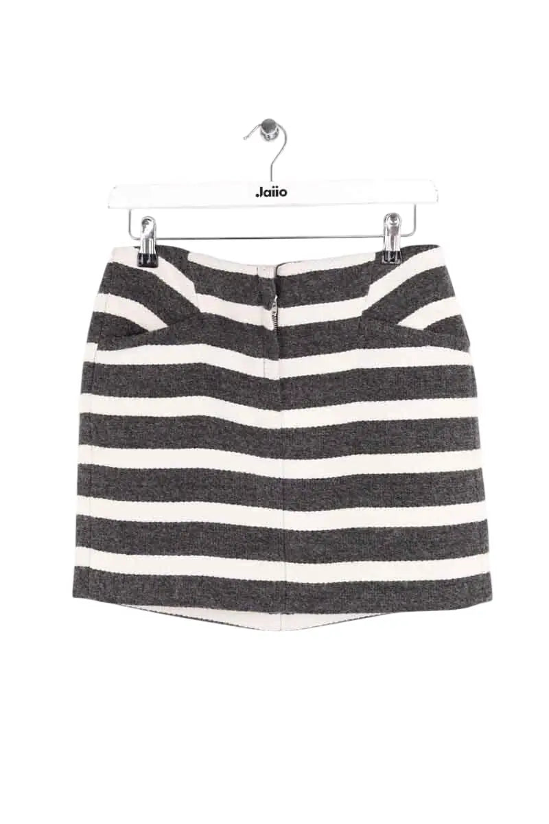 Mini jupe Maje Gris en Synthétique, taille M - Seconde Main