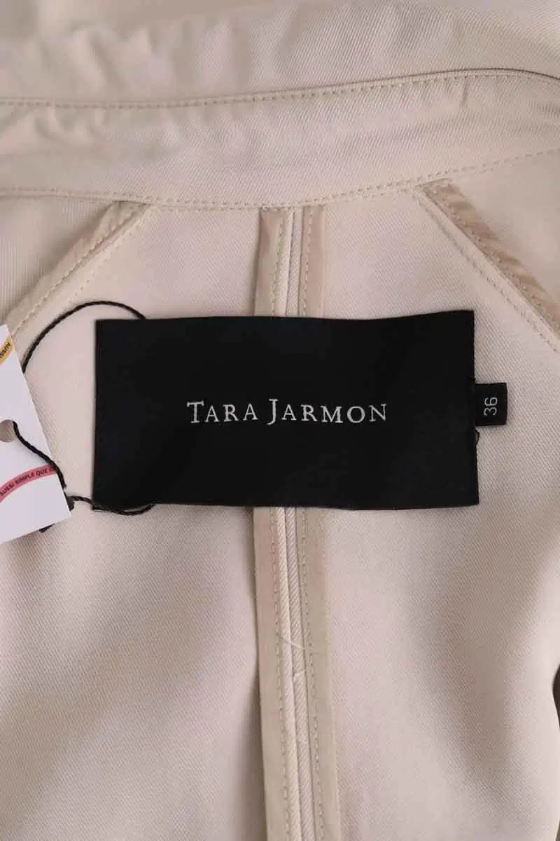 Trench-coat Tara Jarmon Beige en Synthétique