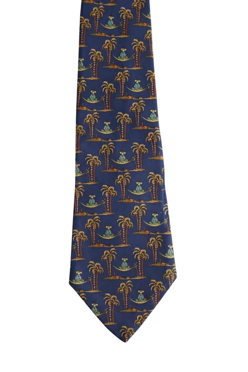 Cravate Salvatore Ferragamo  Bleu