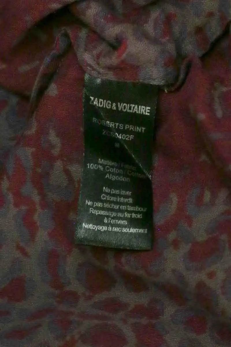 Robe Zadig & Voltaire Bordeaux en Coton
