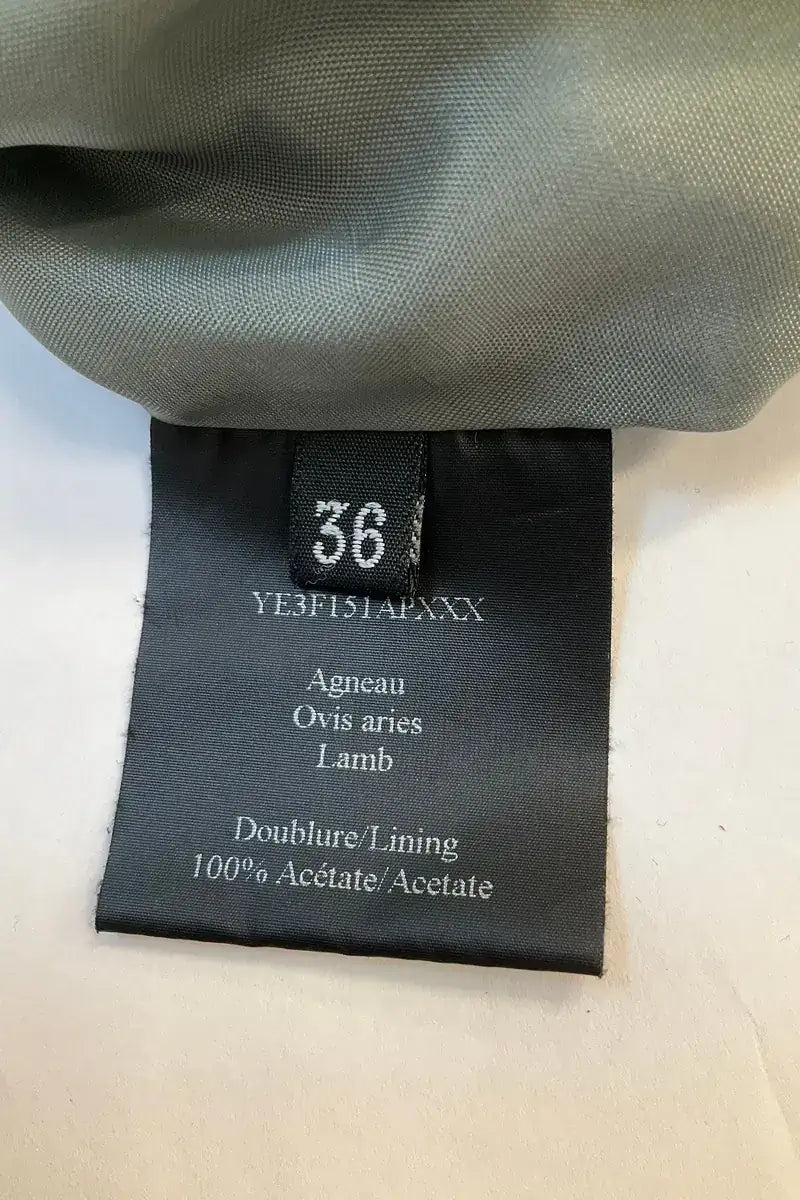 Veste Yves Salomon Vert en Synthétique