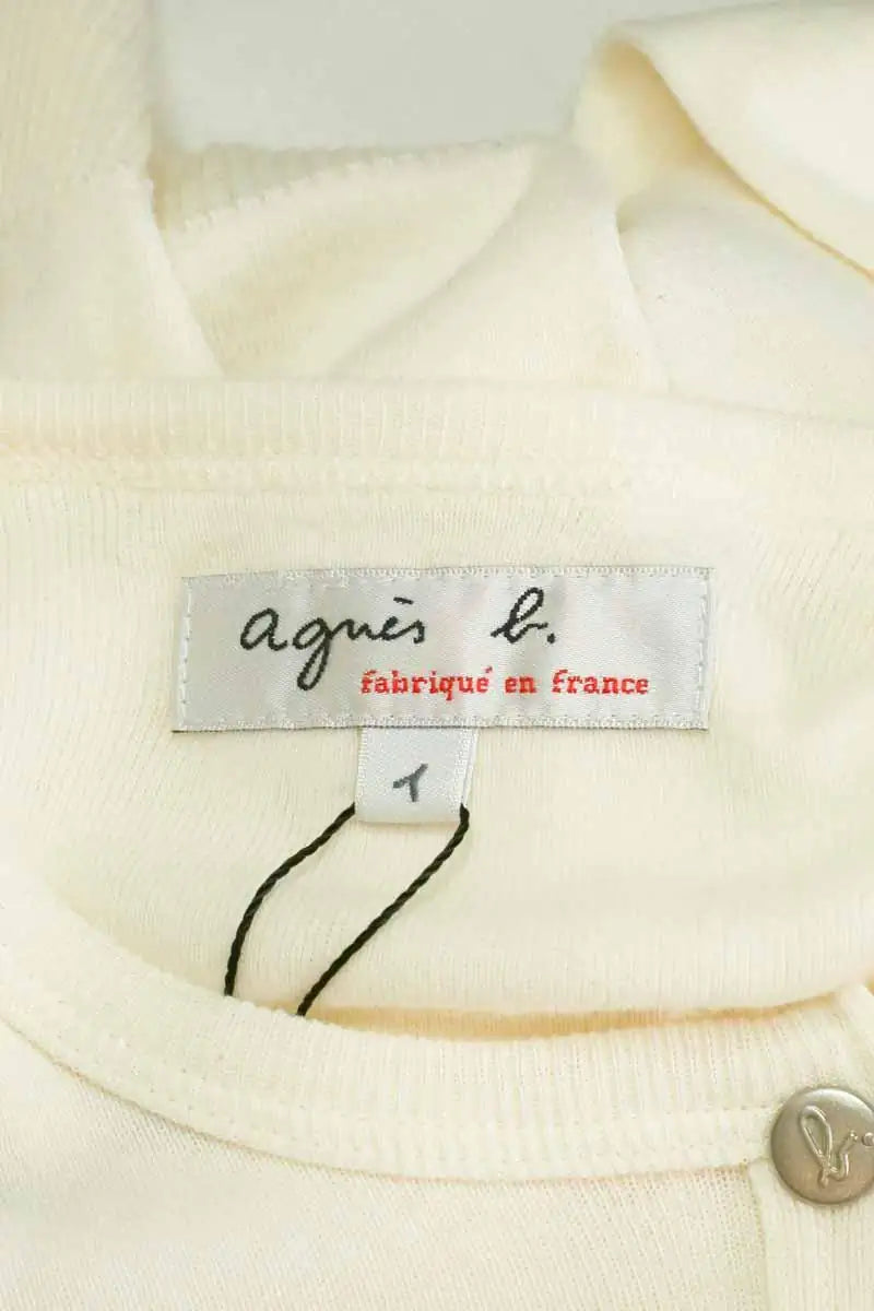 Cardigan Agnès B. Ecru en Coton