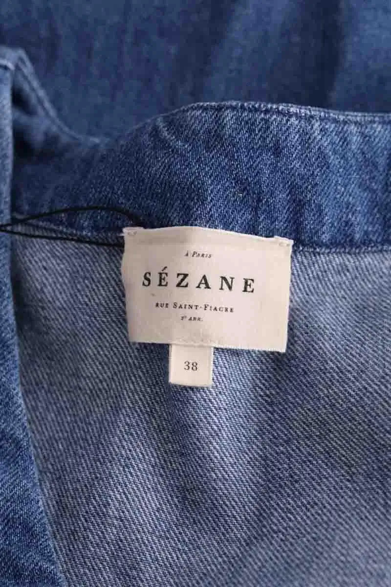 Robe Sézane Bleu en Coton