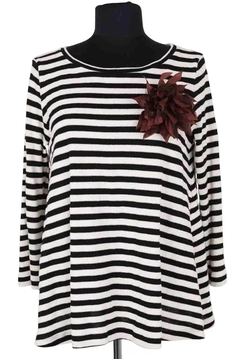 Top Marella Noir en Coton, taille S - Seconde Main