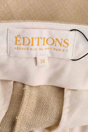 Pantalon Sézane Beige en Viscose