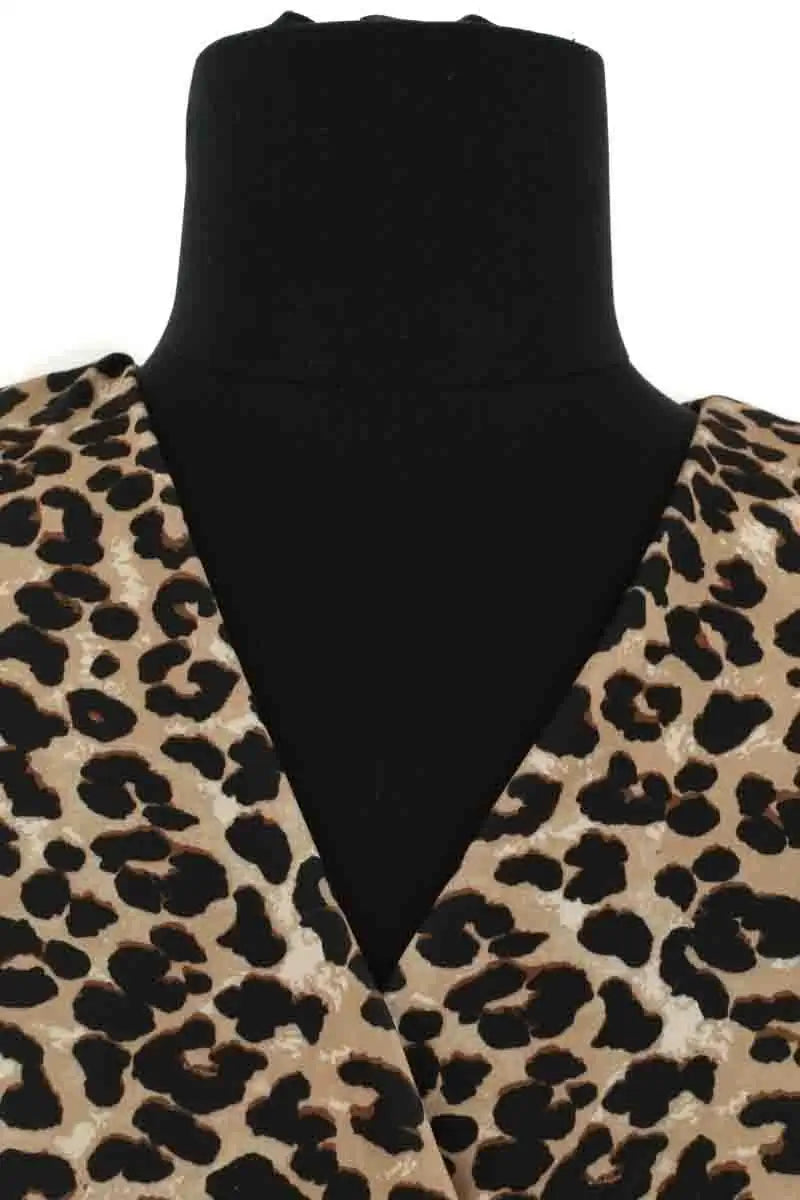 Robe Essentiel Antwerp Marron en Coton - élasthanne