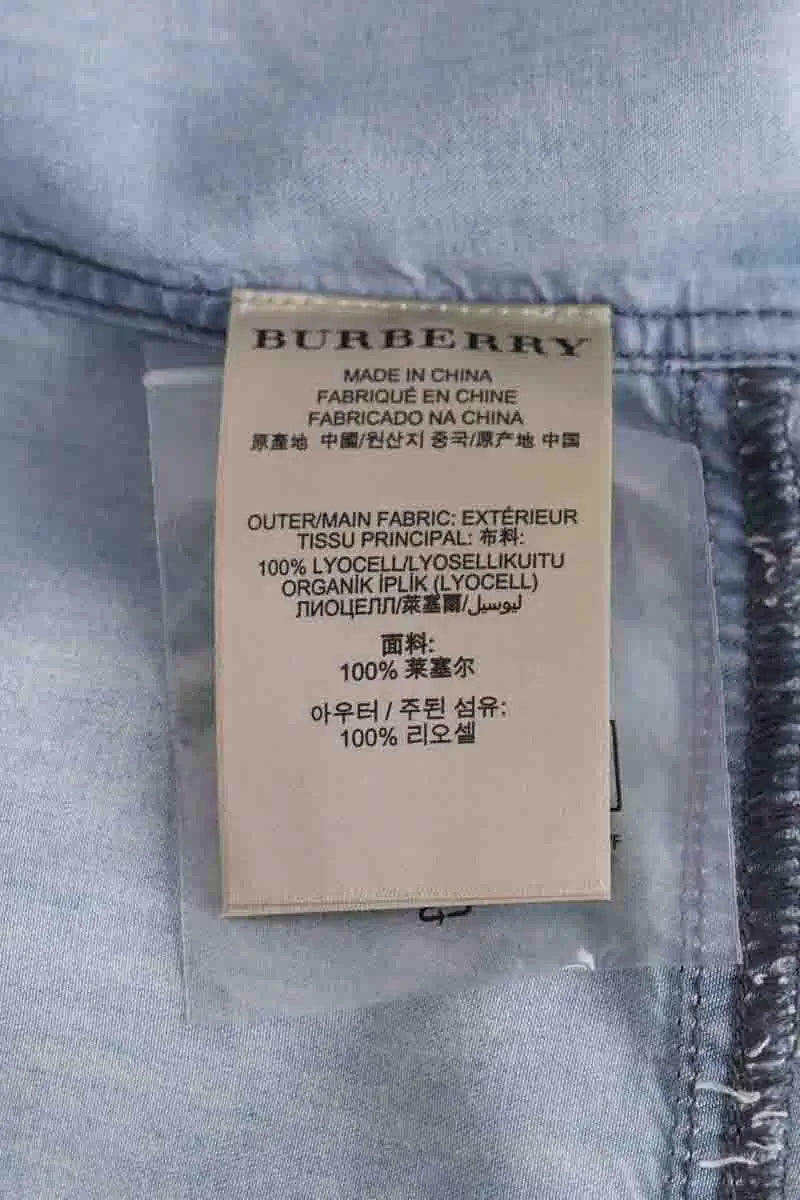 Chemise Burberry Bleu en Coton