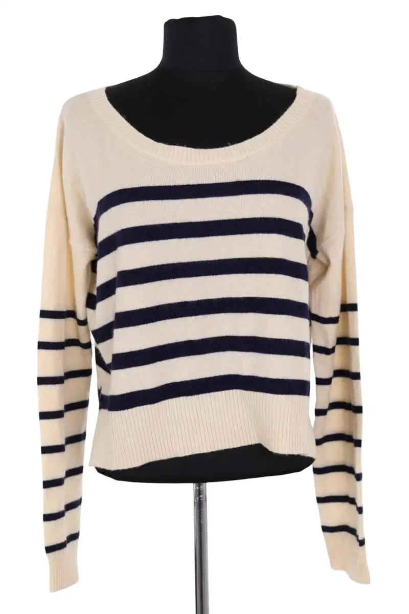 Pull Claudie Pierlot Ecru en Laine, taille S - Seconde Main
