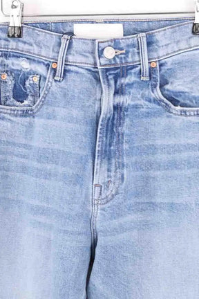 Jean droit Mother Bleu en Coton
