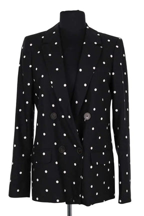 Blazer Sézane Noir en Lin, taille S - Seconde Main